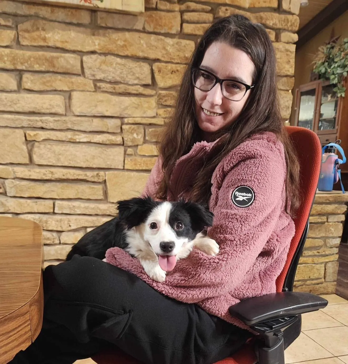 Dog and her Mom