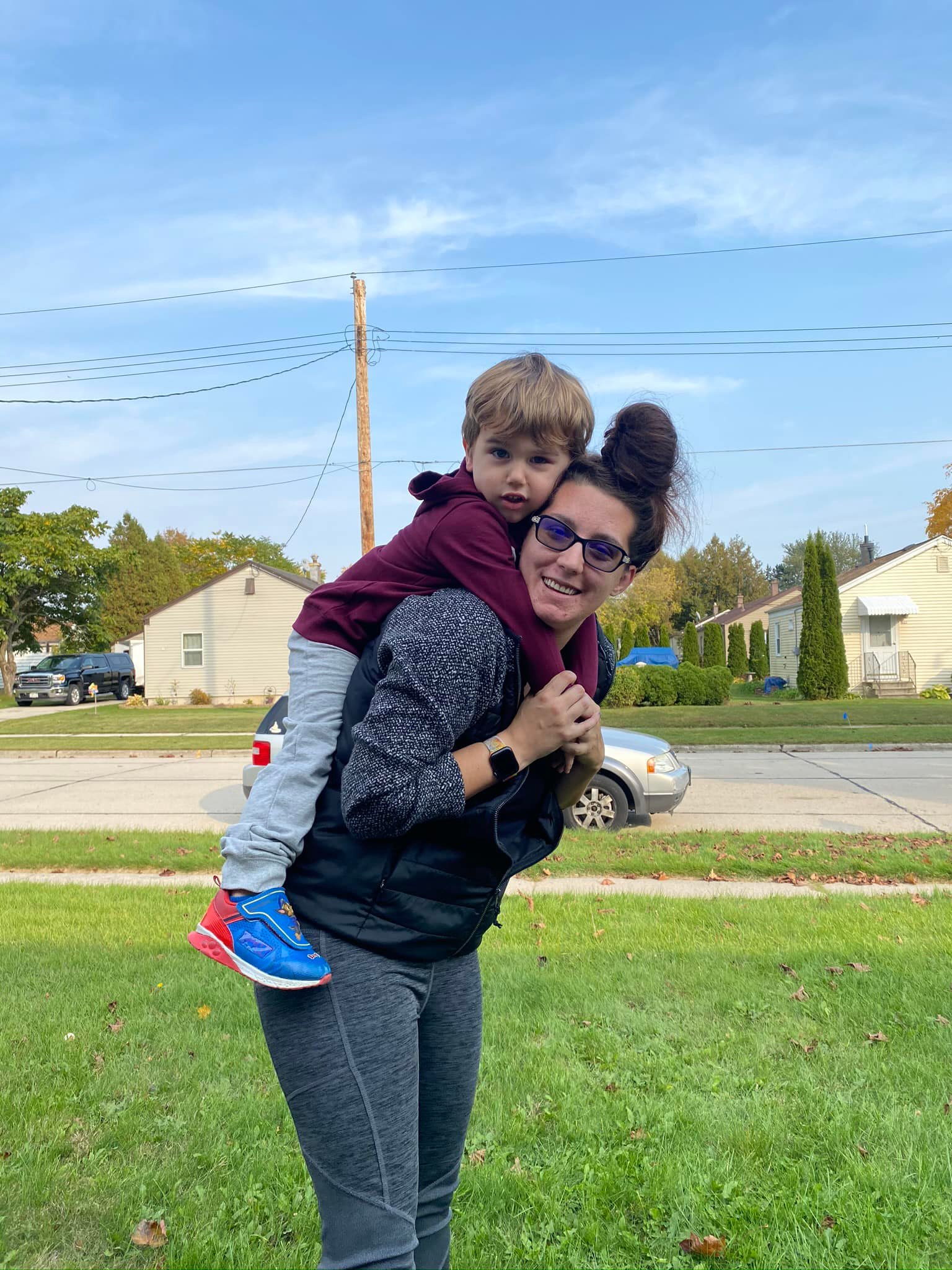 Mom and Son Hug