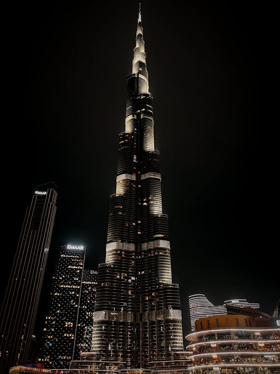 Burj Khalifa at night